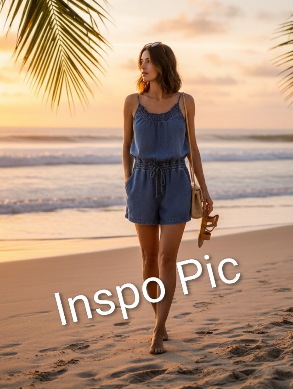 EUC, Aeropostale Spaghetti Strap Shorts Romper, size Sm, denim style W/Pockets - Picture 9 of 11